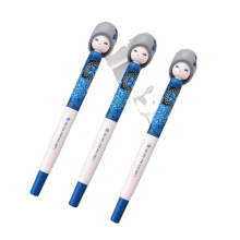 2021 Fresh  Kawaii 3pcs/lot 0.5mm  Doll Gel Black Pen Ink Likable Dolls Pens